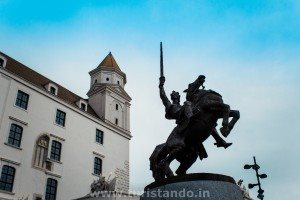 Visitando o castelo de Bratislava