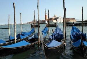 Gondolas em Venezia Itália